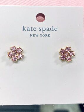 Kate Spade Flower Studs O0RU2821 Light Pink NWT